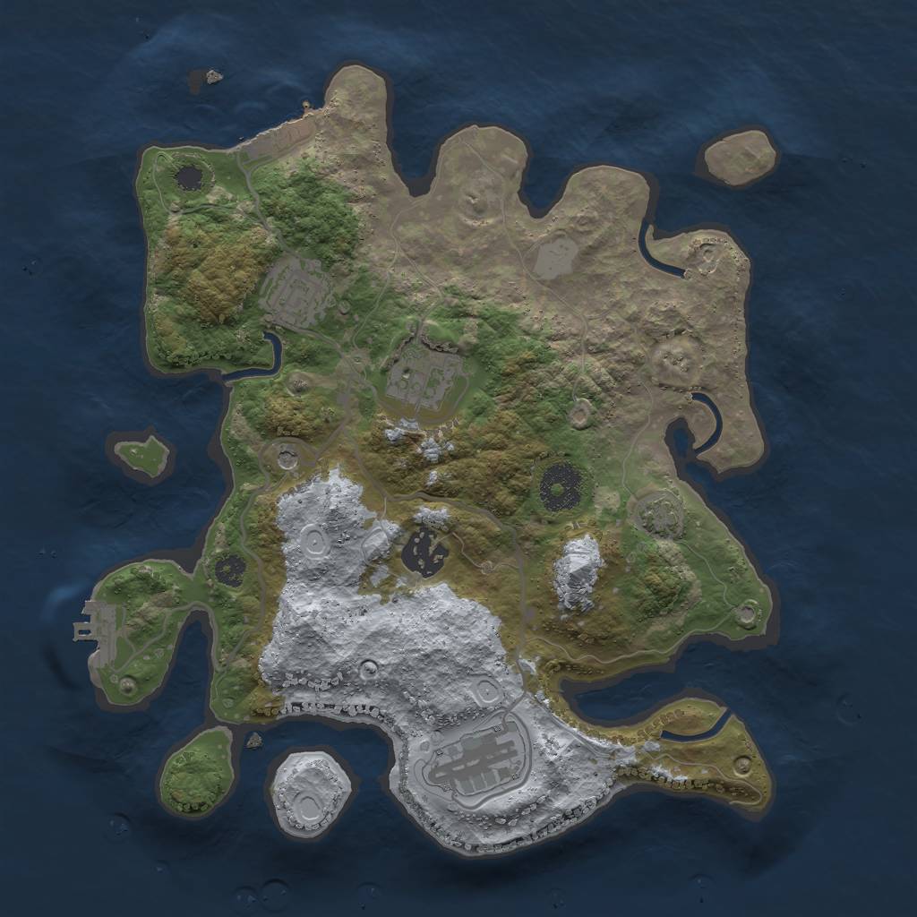 Rust Map: Procedural Map, Size: 3000, Seed: 1770159564, 11 Monuments