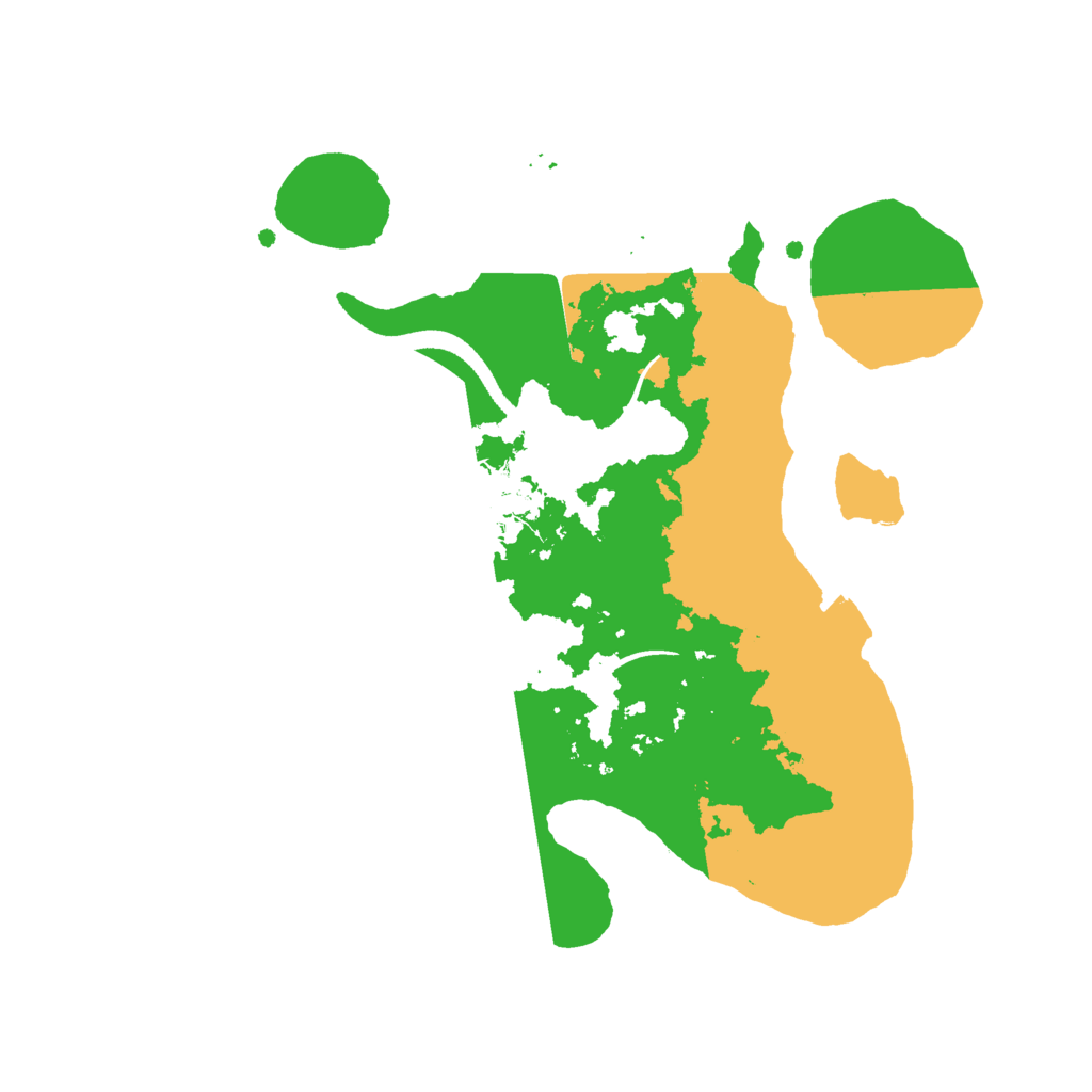 Biome Rust Map: Procedural Map, Size: 2500, Seed: 134