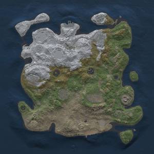 Thumbnail Rust Map: Procedural Map, Size: 3300, Seed: 800967143, 14 Monuments