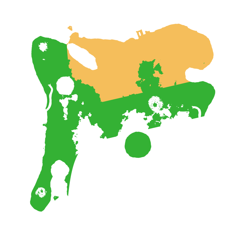 Biome Rust Map: Procedural Map, Size: 2500, Seed: 175492205