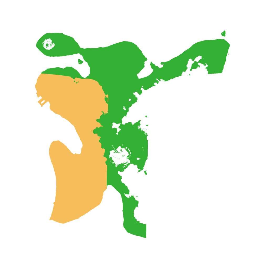 Biome Rust Map: Procedural Map, Size: 2500, Seed: 5676