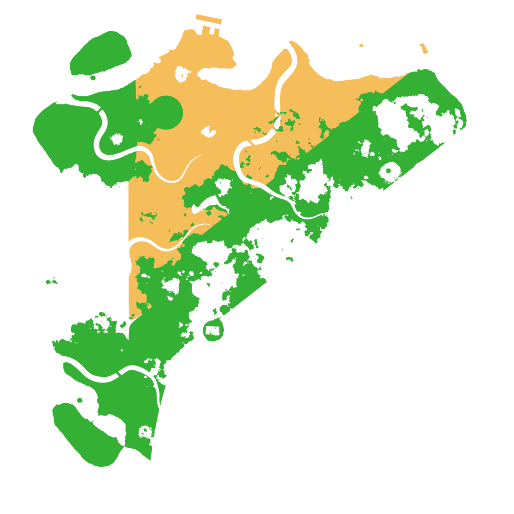 Biome Rust Map: Procedural Map, Size: 4000, Seed: 18409970