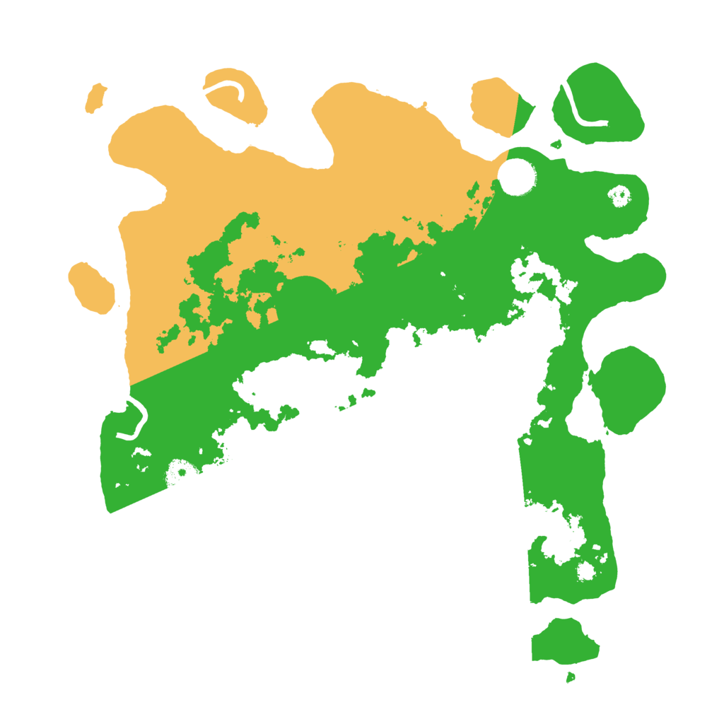 Biome Rust Map: Procedural Map, Size: 3500, Seed: 126233557