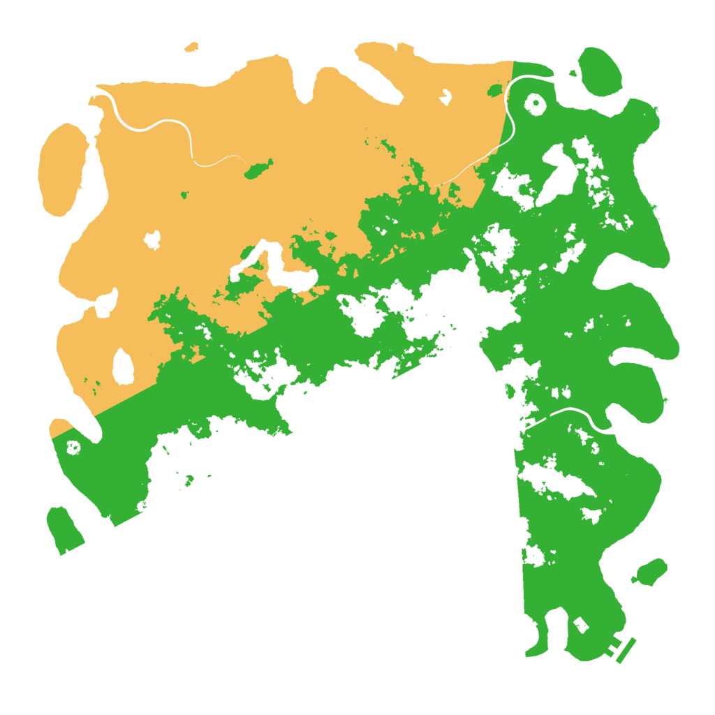 Biome Rust Map: Procedural Map, Size: 5000, Seed: 114514