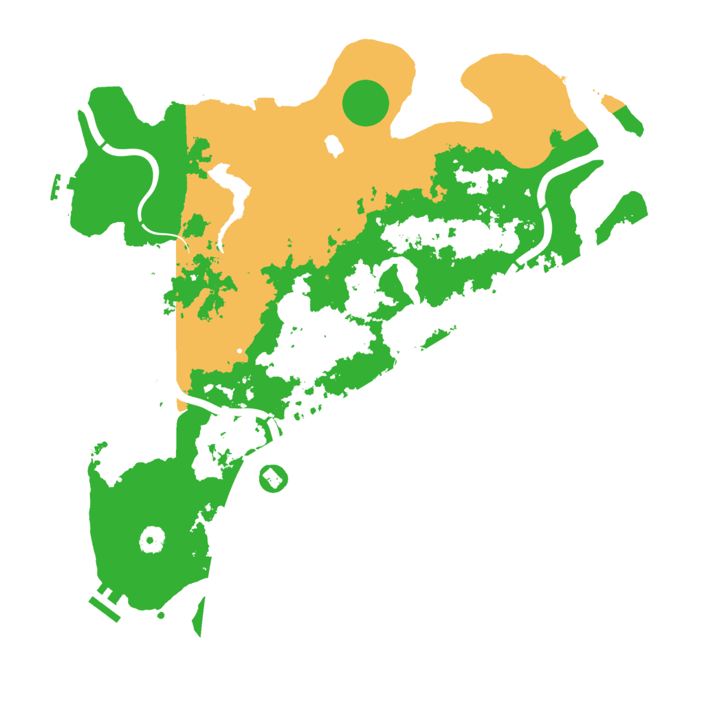 Biome Rust Map: Procedural Map, Size: 4000, Seed: 66573