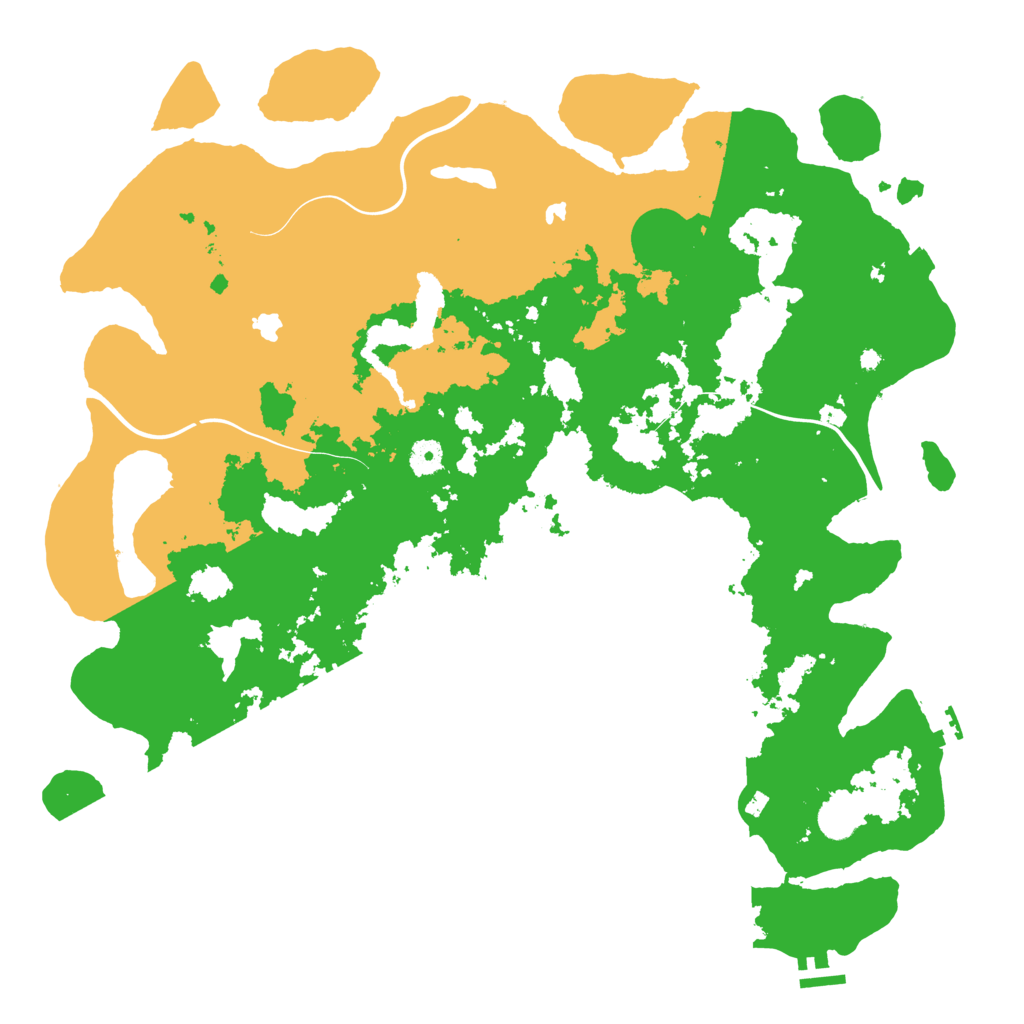 Biome Rust Map: Procedural Map, Size: 4500, Seed: 1757076836