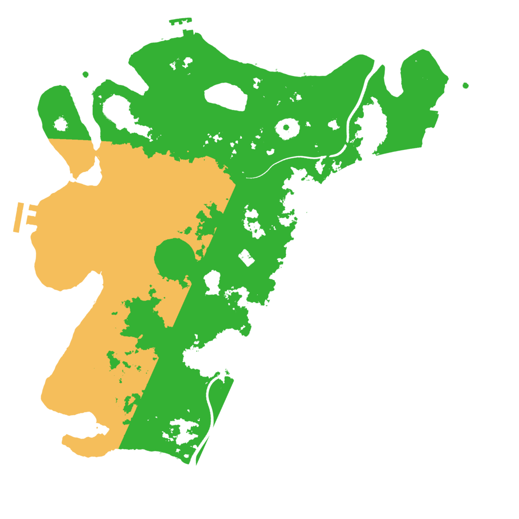 Biome Rust Map: Procedural Map, Size: 3500, Seed: 13868