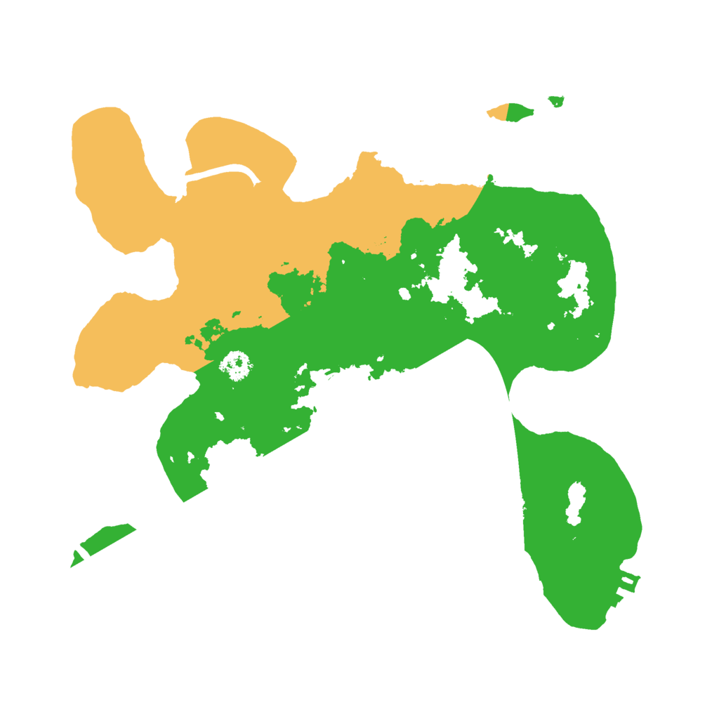 Biome Rust Map: Procedural Map, Size: 2500, Seed: 660434057