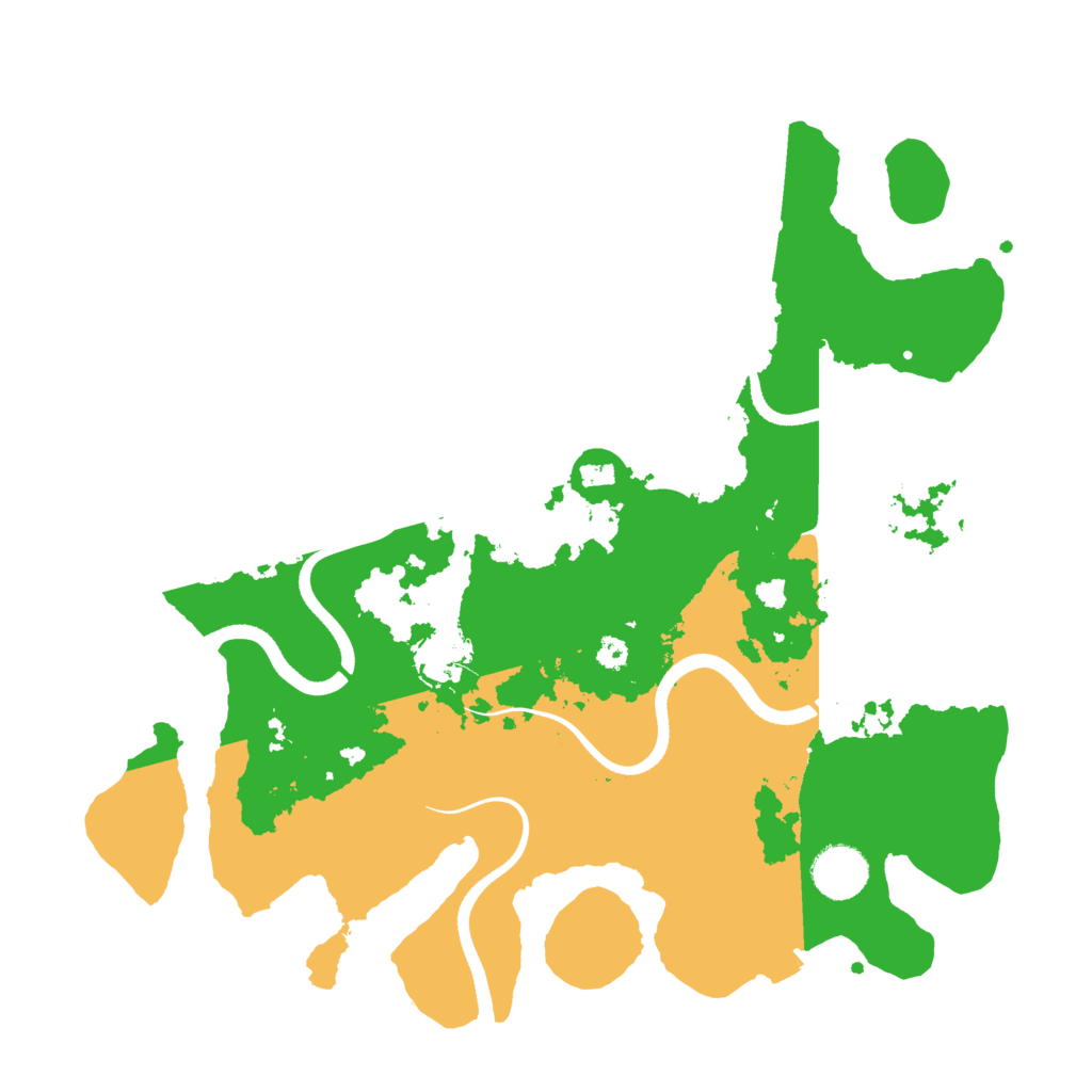 Biome Rust Map: Procedural Map, Size: 3500, Seed: 63705116