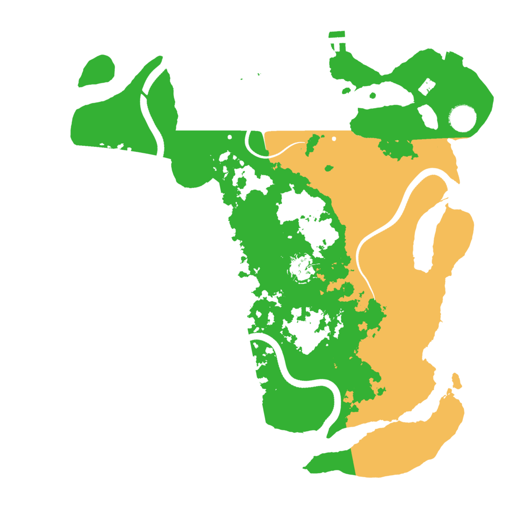 Biome Rust Map: Procedural Map, Size: 3400, Seed: 50488534