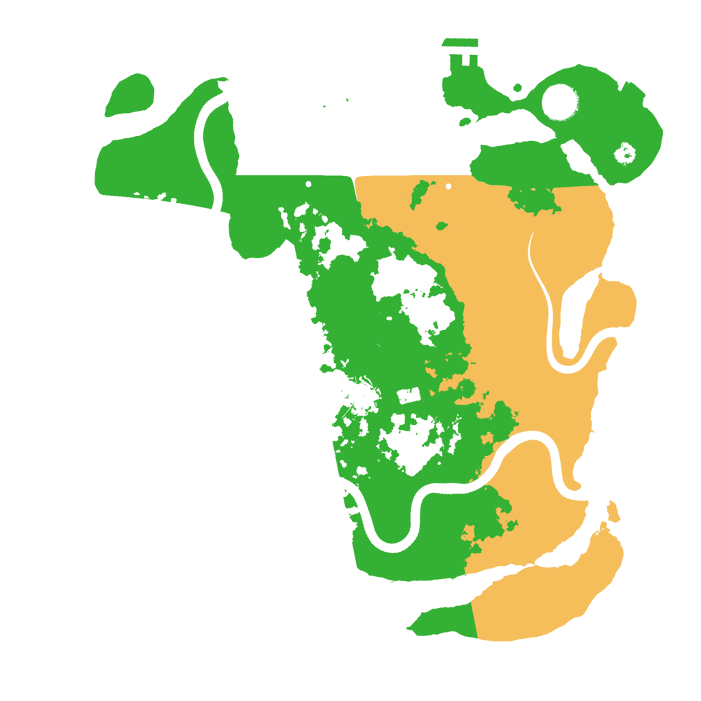 Biome Rust Map: Procedural Map, Size: 3400, Seed: 50488534