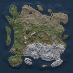 Thumbnail Rust Map: Procedural Map, Size: 3750, Seed: 1242228962, 18 Monuments