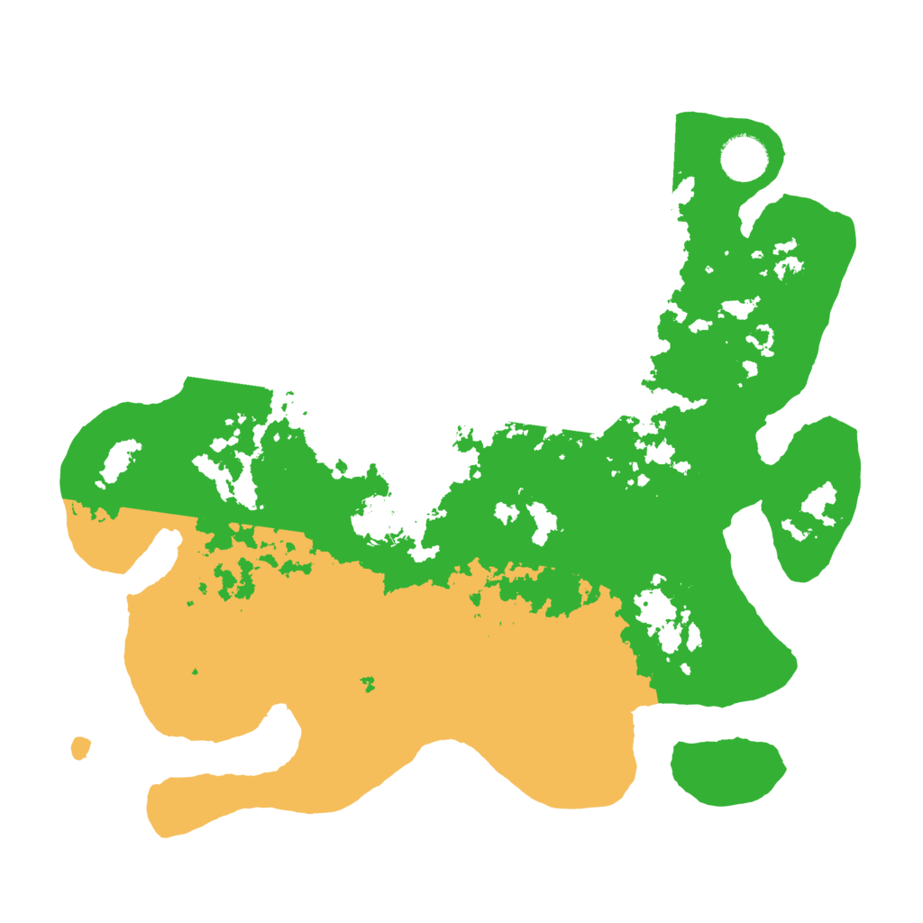 Biome Rust Map: Barren, Size: 3500, Seed: 407036678