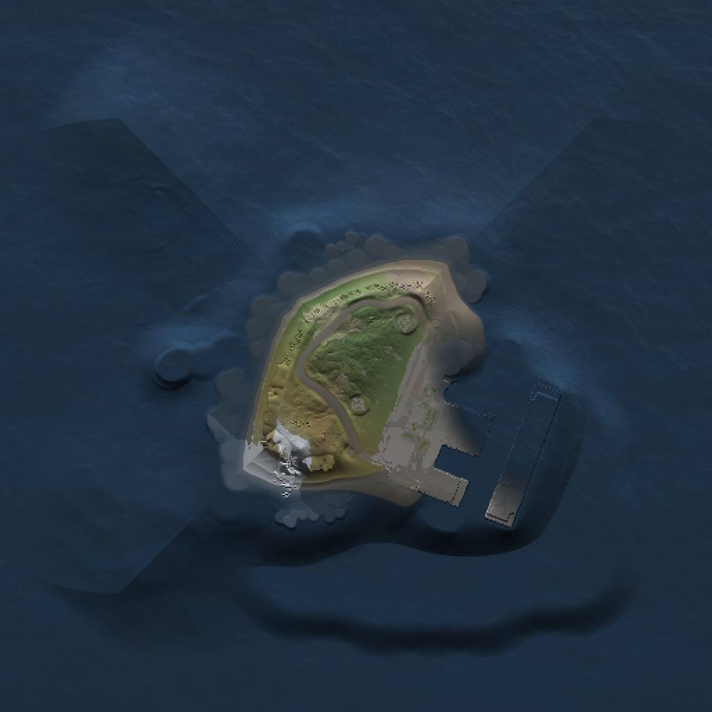 Rust Map: Procedural Map, Size: 1000, Seed: 486134776, 2 Monuments