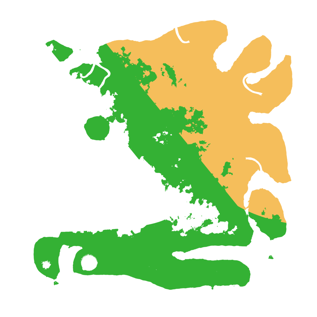 Biome Rust Map: Procedural Map, Size: 3500, Seed: 20802259