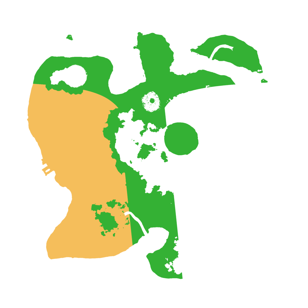 Biome Rust Map: Procedural Map, Size: 2500, Seed: 845256