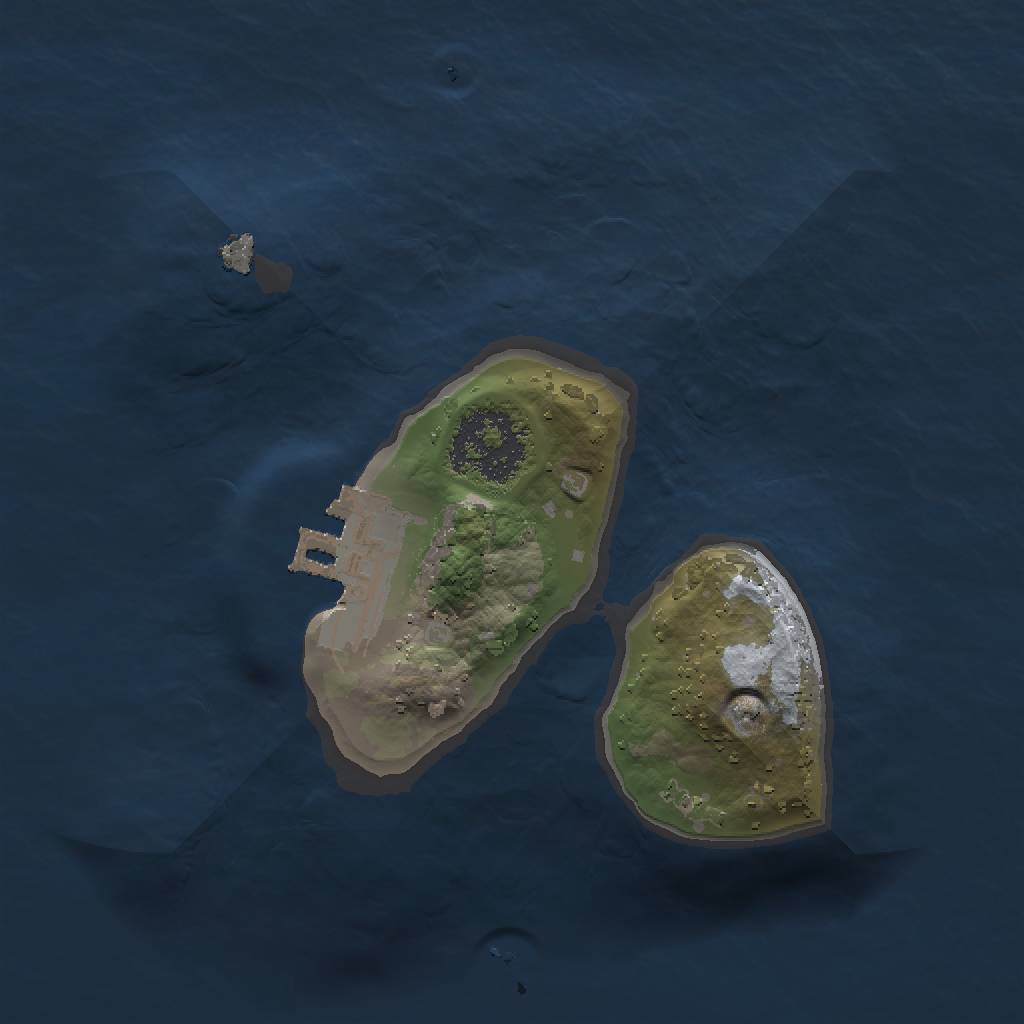 Rust Map: Procedural Map, Size: 1400, Seed: 2104673167, 4 Monuments