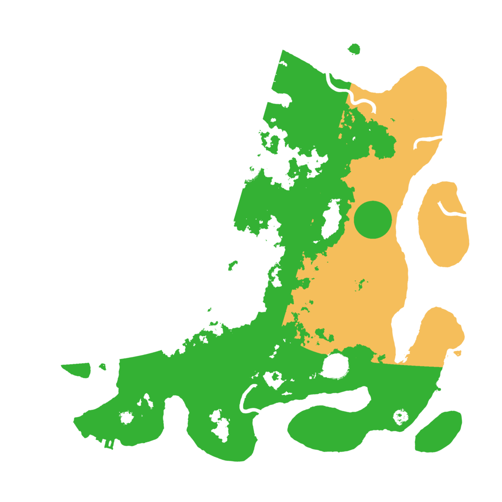 Biome Rust Map: Procedural Map, Size: 3500, Seed: 78003331