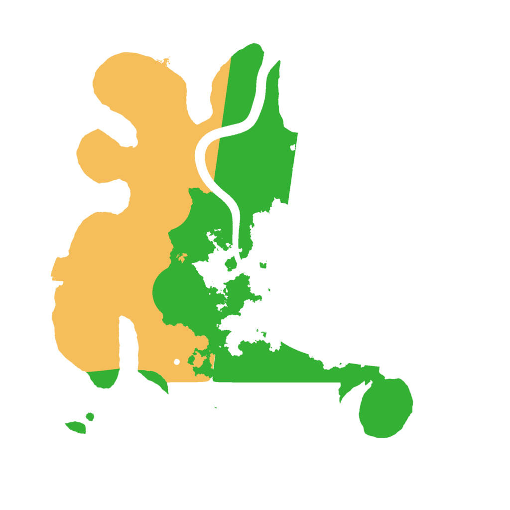 Biome Rust Map: Procedural Map, Size: 2500, Seed: 850185619