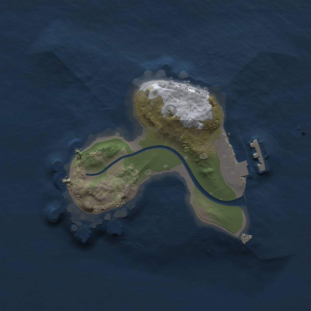 Rust Map: Procedural Map, Size: 1500, Seed: 799345564, 2 Monuments