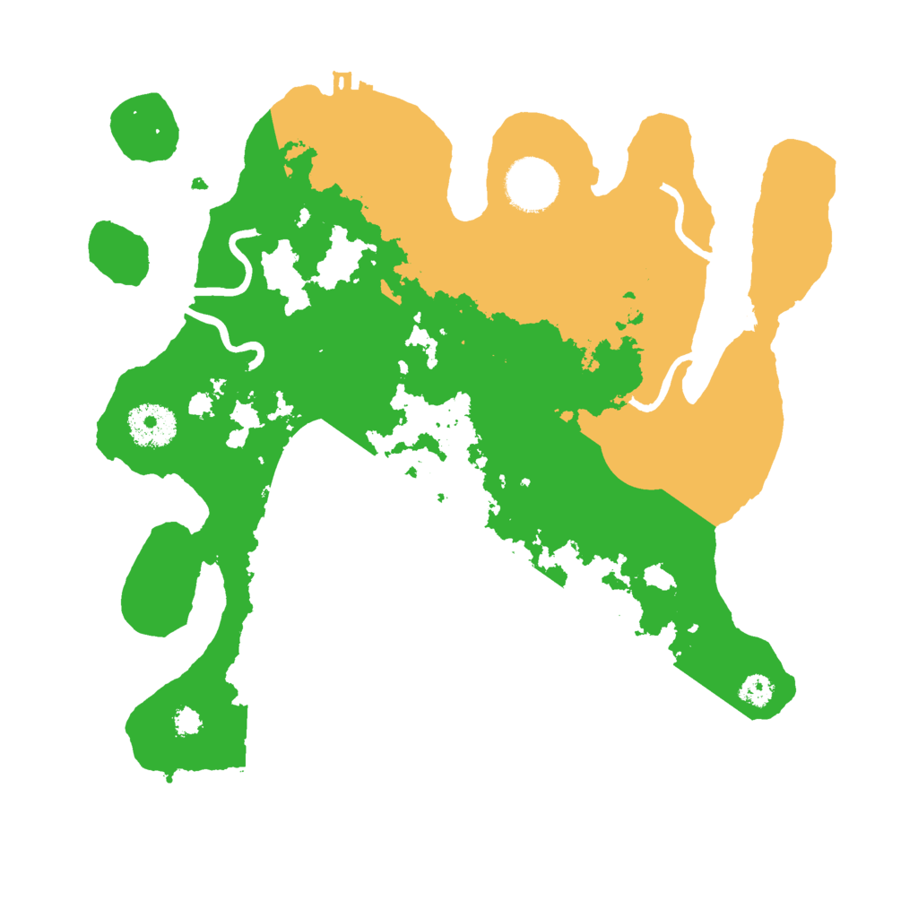 Biome Rust Map: Procedural Map, Size: 3000, Seed: 12545