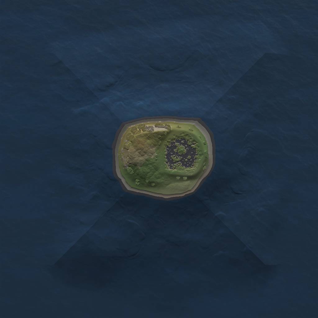 Rust Map: Procedural Map, Size: 1000, Seed: 1908628484, 3 Monuments