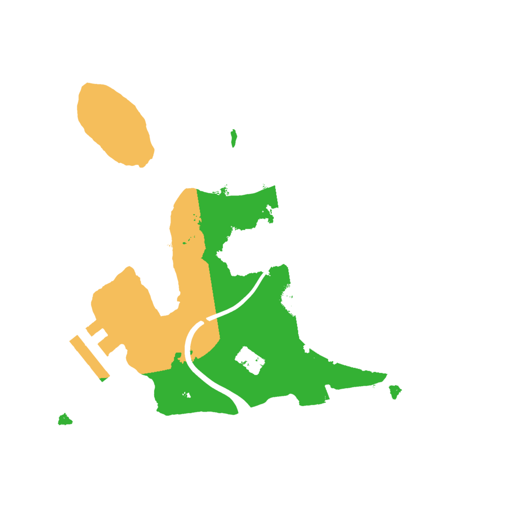 Biome Rust Map: Procedural Map, Size: 2000, Seed: 1827906475