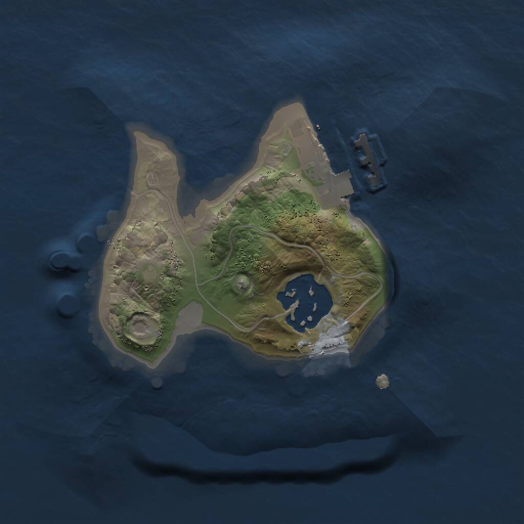 Rust Map: Procedural Map, Size: 1500, Seed: 36245737, 3 Monuments