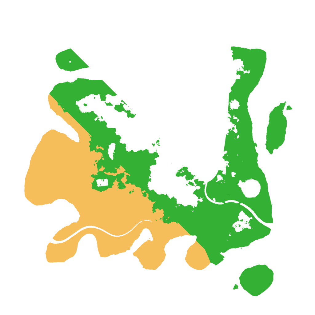 Biome Rust Map: Procedural Map, Size: 3000, Seed: 26078