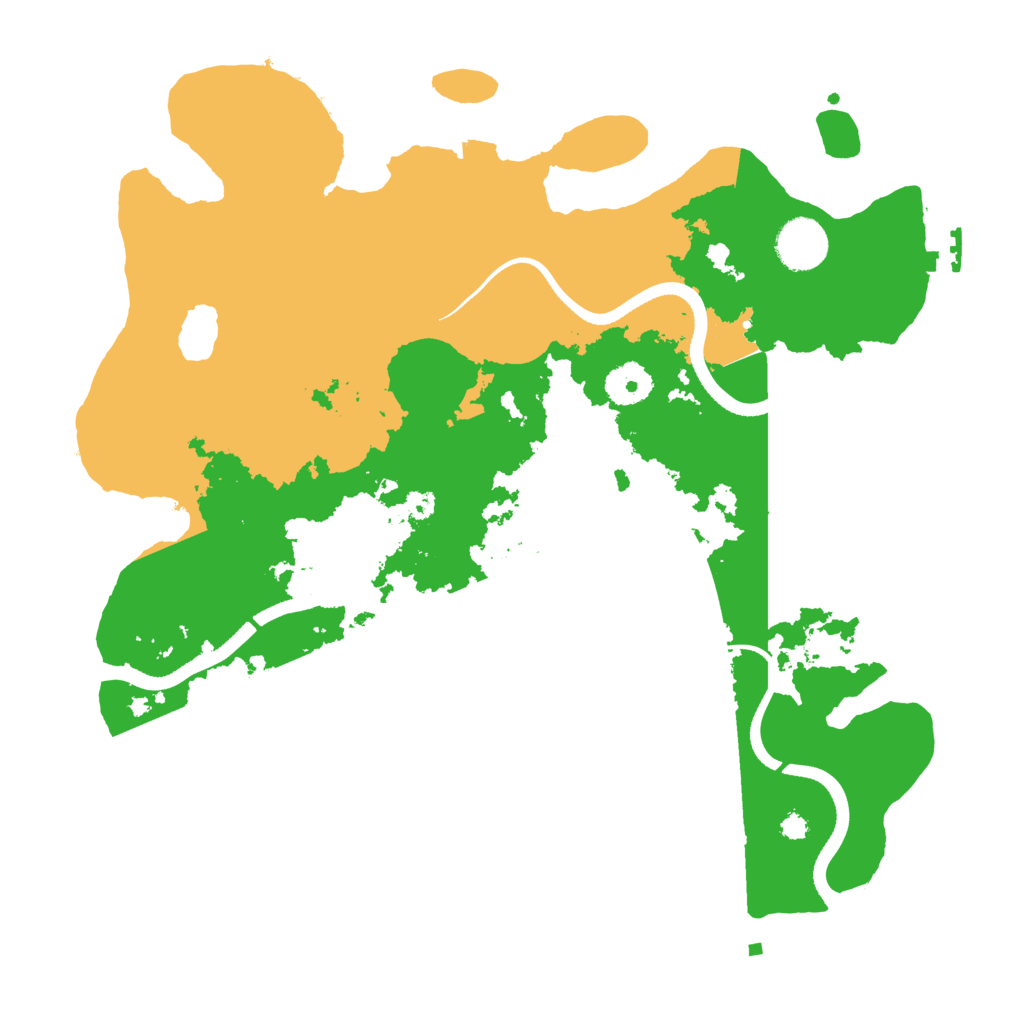 Biome Rust Map: Procedural Map, Size: 3500, Seed: 420710