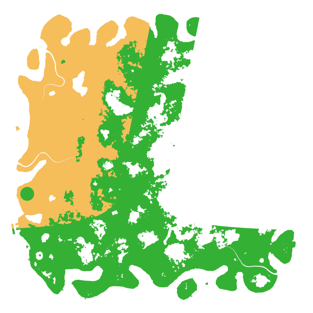 Biome Rust Map: Procedural Map, Size: 6000, Seed: 35999221