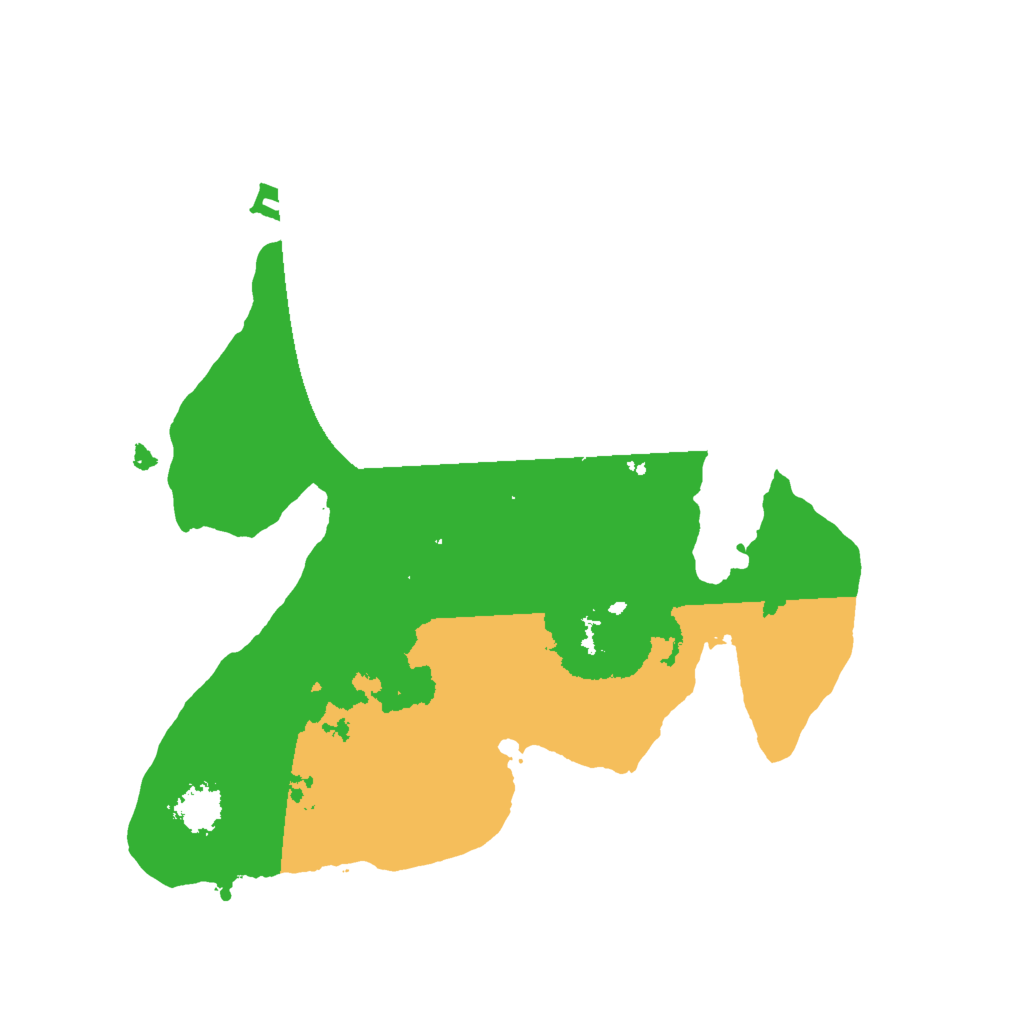 Biome Rust Map: Procedural Map, Size: 2000, Seed: 7652389