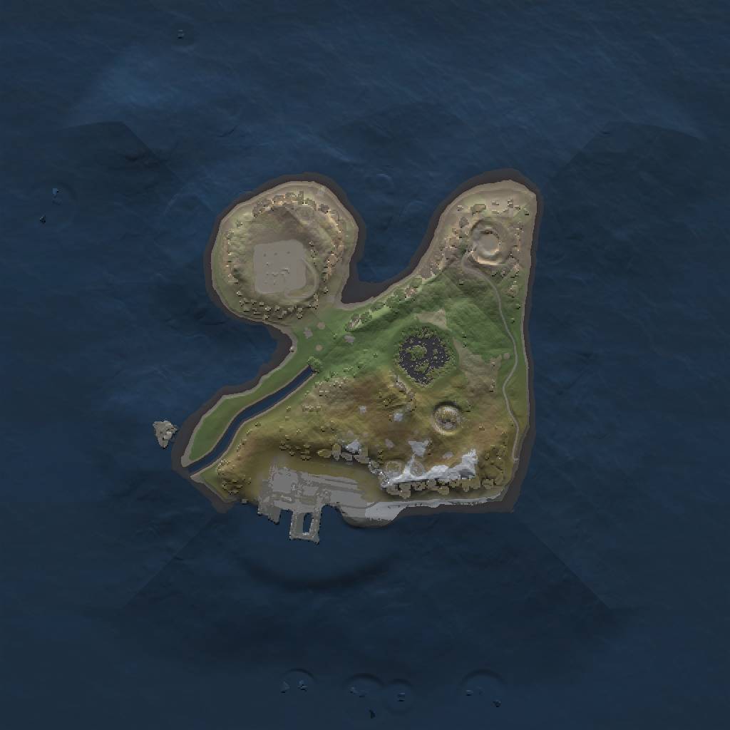 Rust Map: Procedural Map, Size: 1500, Seed: 26689, 4 Monuments