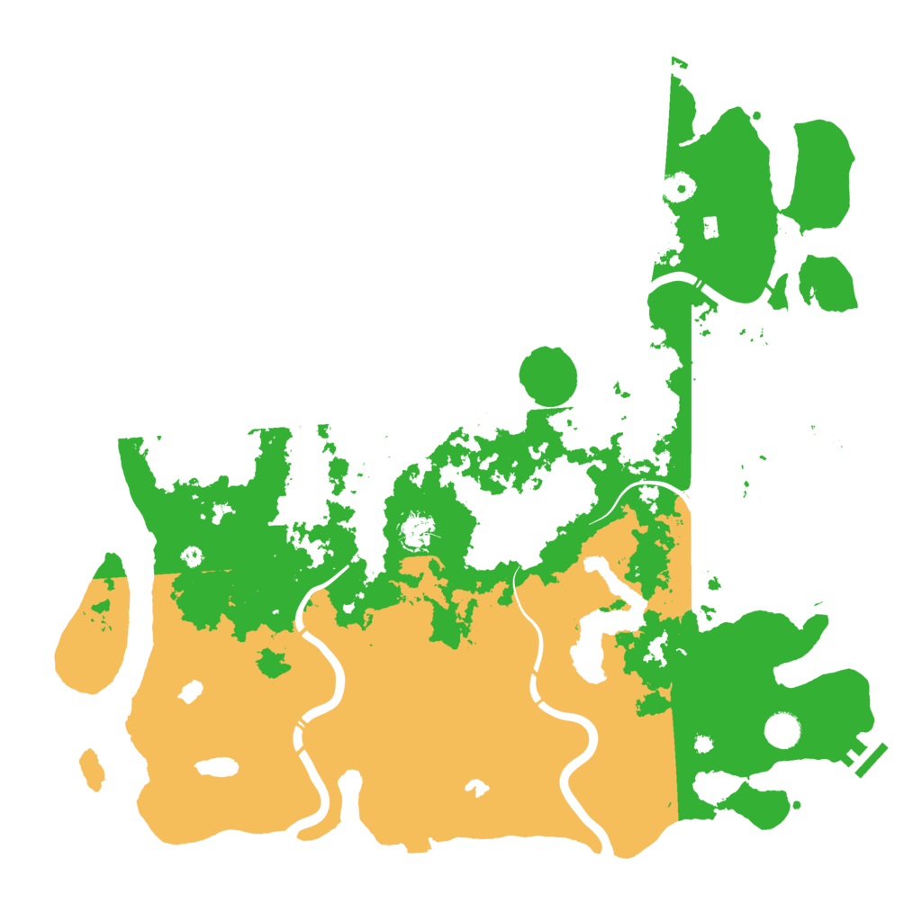 Biome Rust Map: Procedural Map, Size: 4500, Seed: 30908654