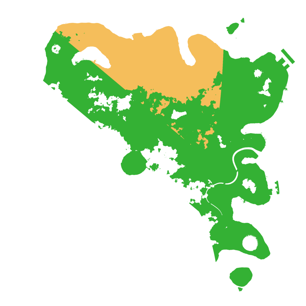 Biome Rust Map: Procedural Map, Size: 3500, Seed: 54599329