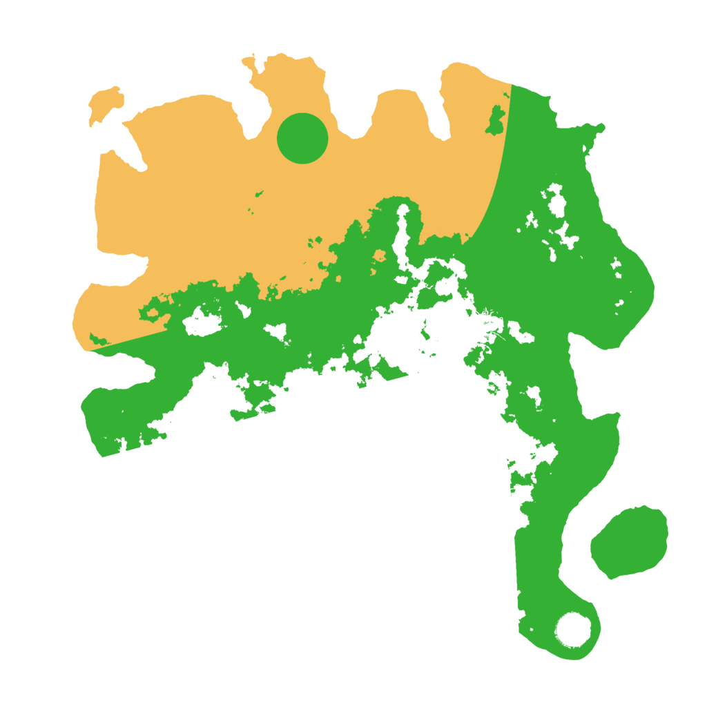 Biome Rust Map: Barren, Size: 3650, Seed: 62812386