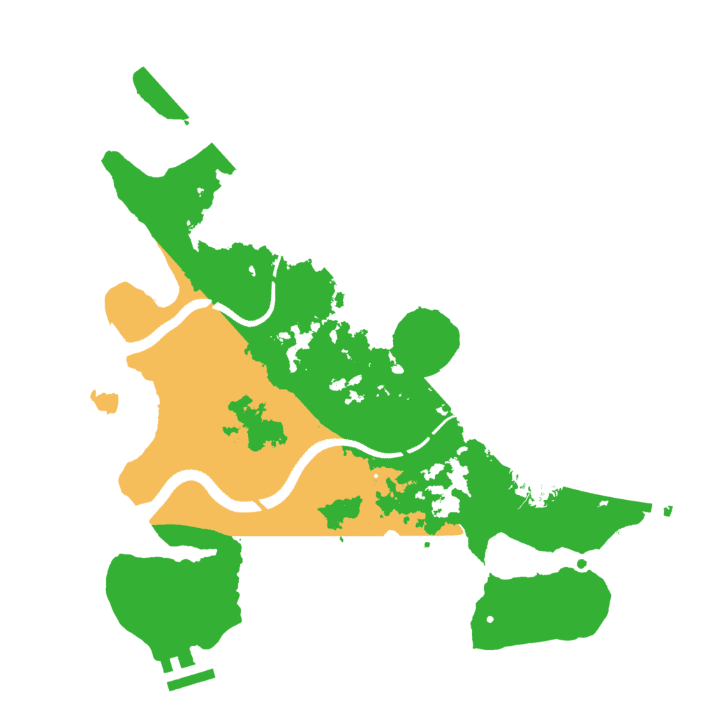 Biome Rust Map: Procedural Map, Size: 3000, Seed: 1962129680