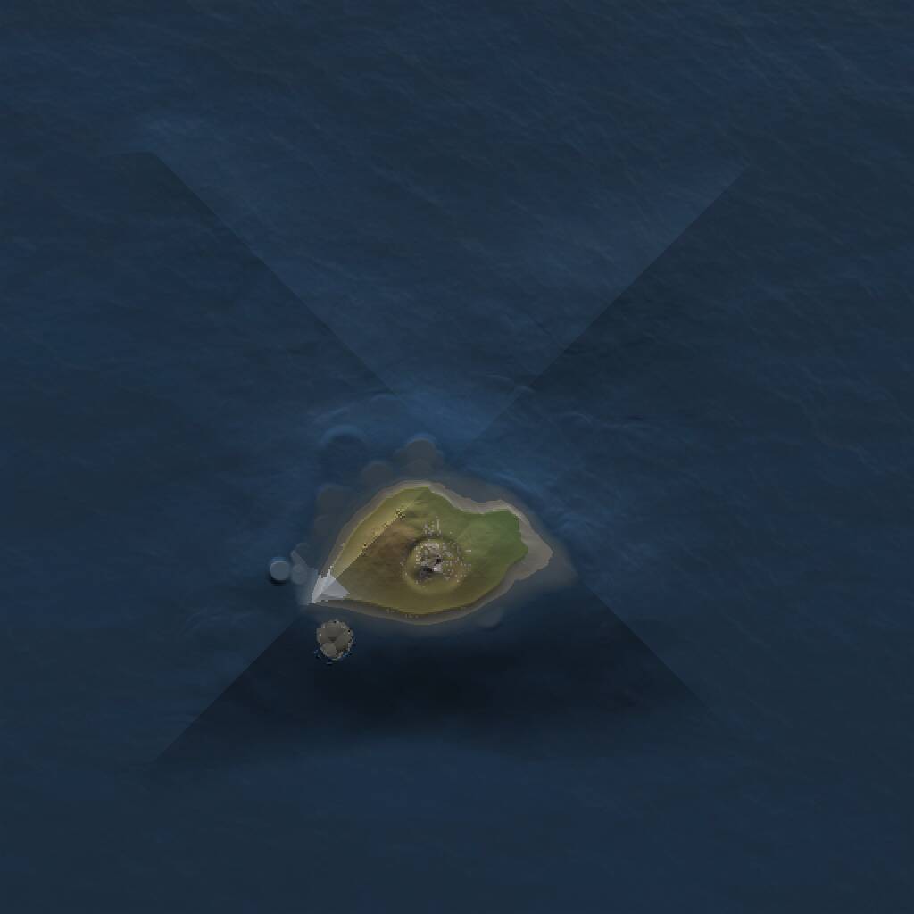 Rust Map: Procedural Map, Size: 1000, Seed: 1221693145, 1 Monuments