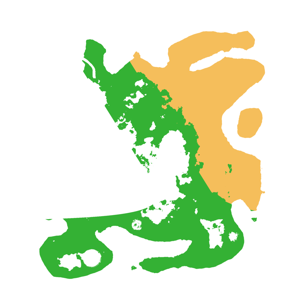 Biome Rust Map: Procedural Map, Size: 3000, Seed: 543926157
