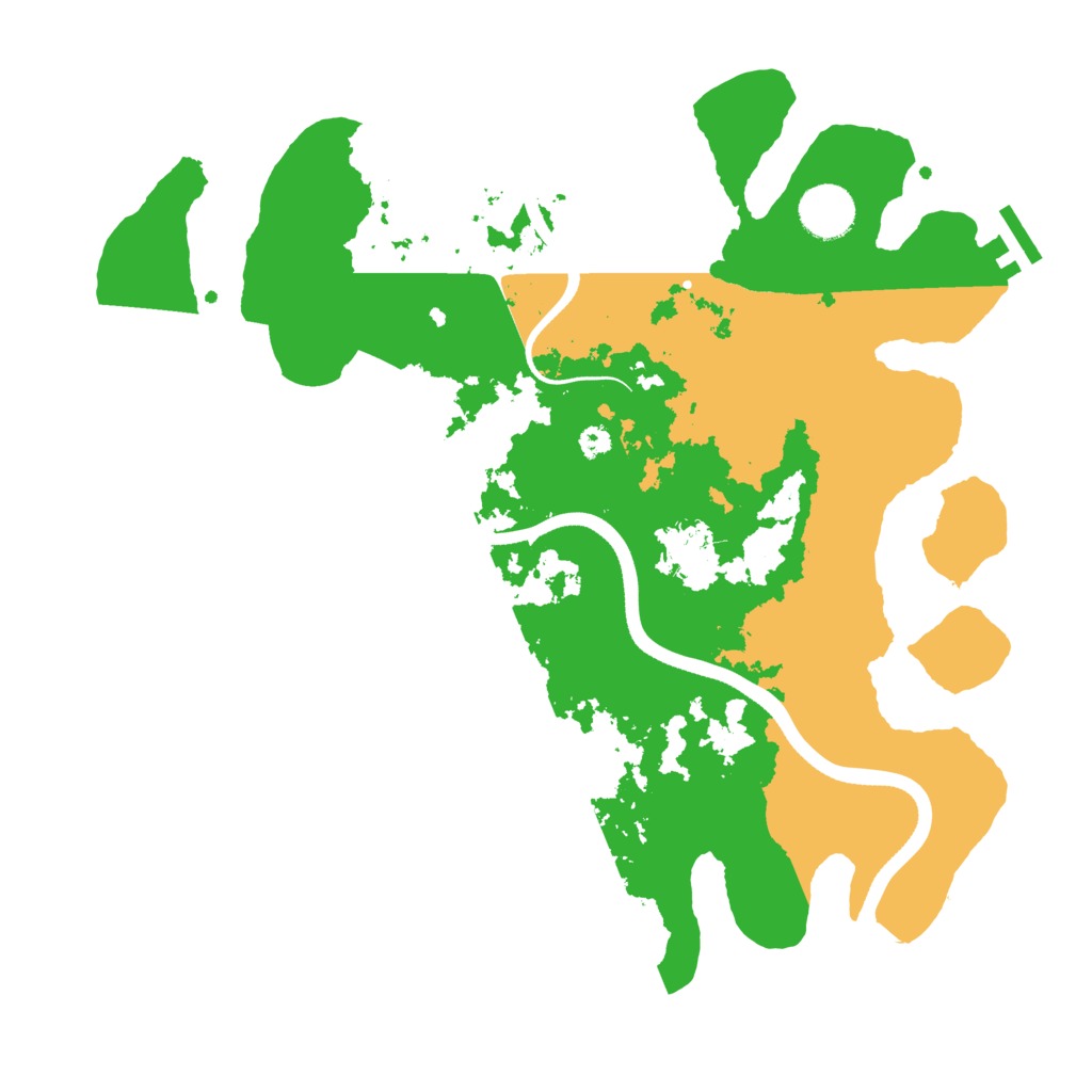 Biome Rust Map: Procedural Map, Size: 3500, Seed: 646845