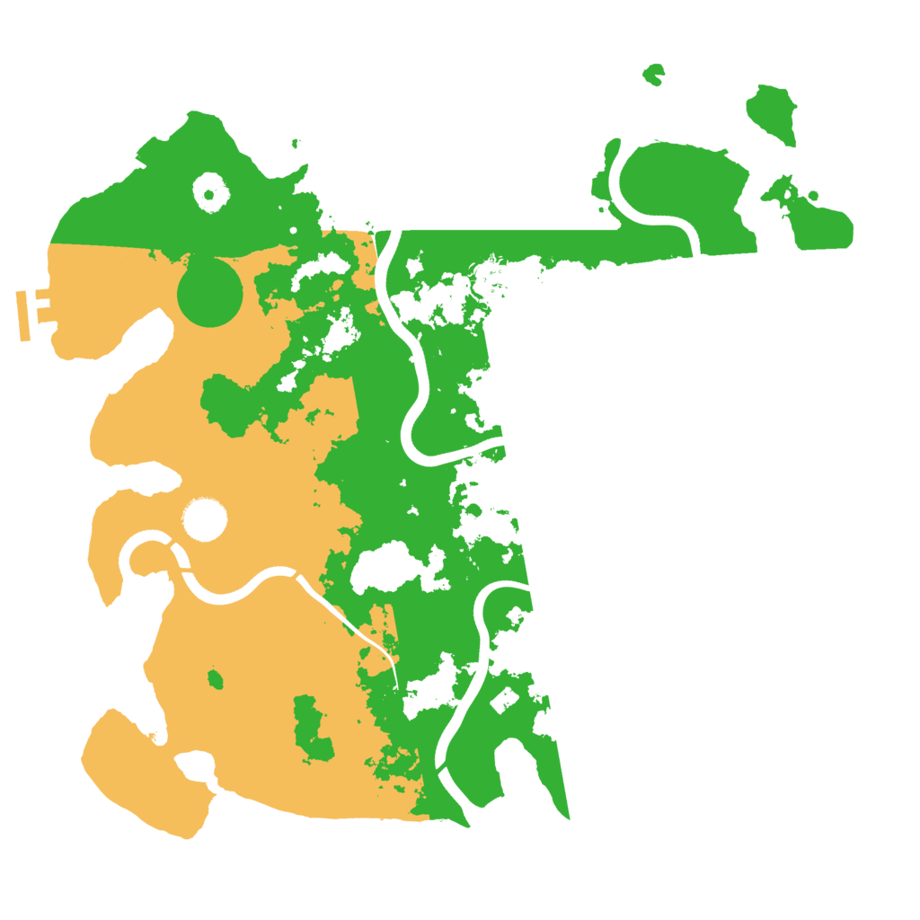 Biome Rust Map: Procedural Map, Size: 3700, Seed: 70656363