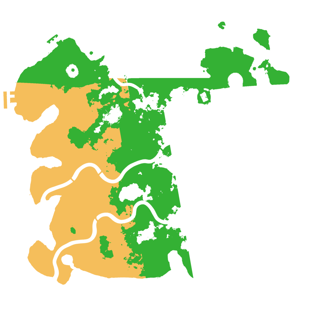 Biome Rust Map: Procedural Map, Size: 3700, Seed: 70656363