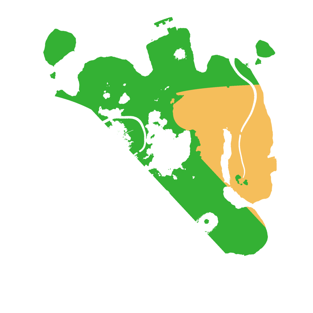 Biome Rust Map: Procedural Map, Size: 2500, Seed: 708424791