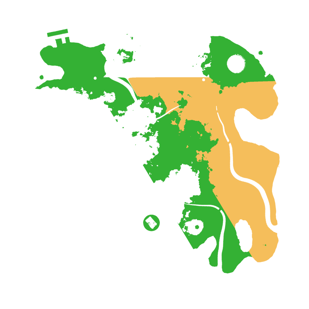 Biome Rust Map: Procedural Map, Size: 3000, Seed: 7336