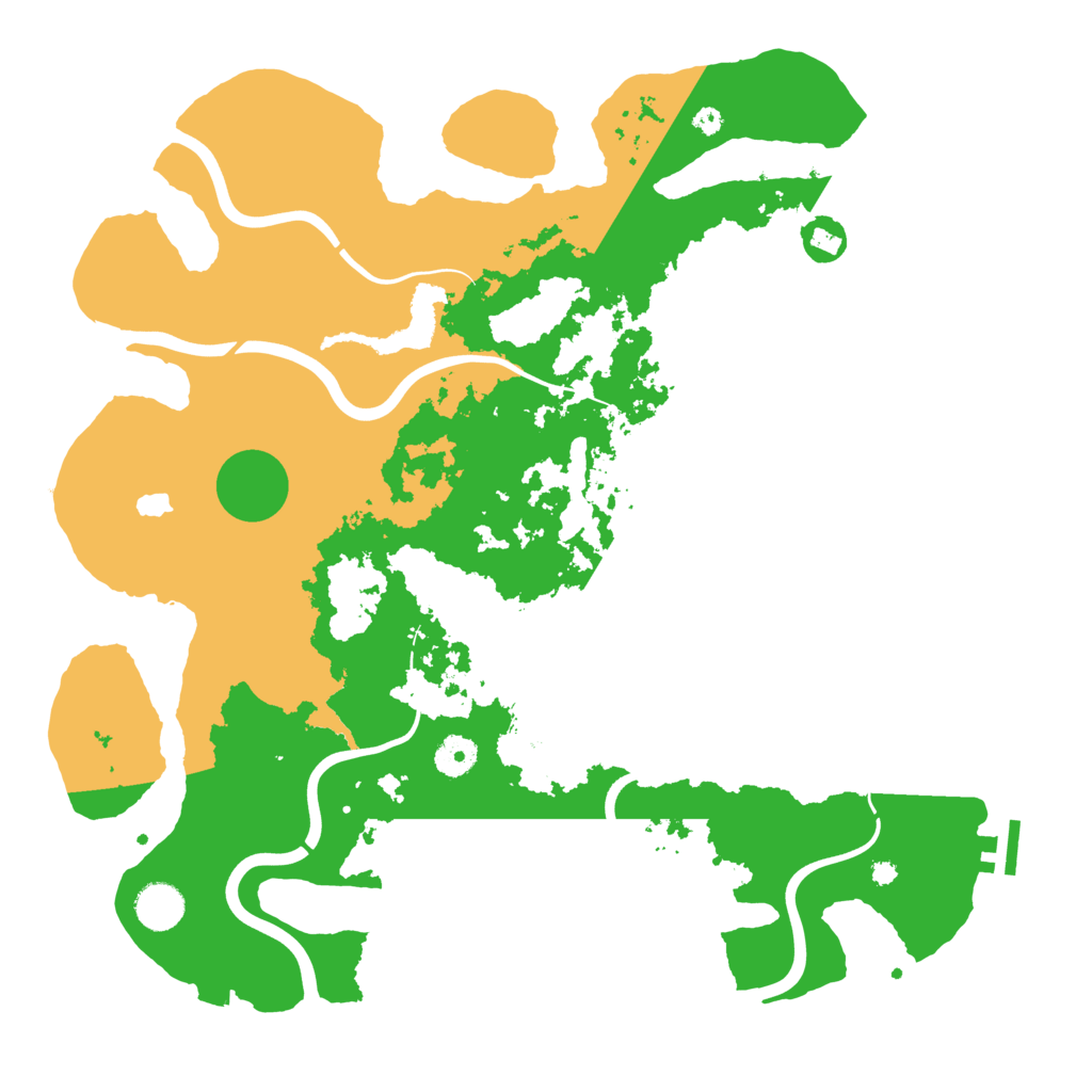 Biome Rust Map: Procedural Map, Size: 4000, Seed: 14818