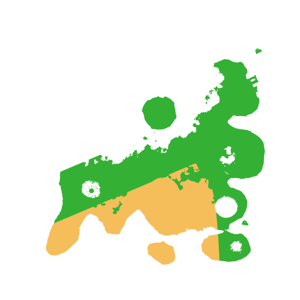 Biome Rust Map: Procedural Map, Size: 2500, Seed: 10259853