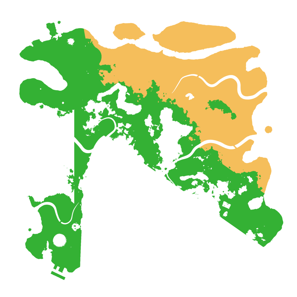 Biome Rust Map: Procedural Map, Size: 4000, Seed: 84058449