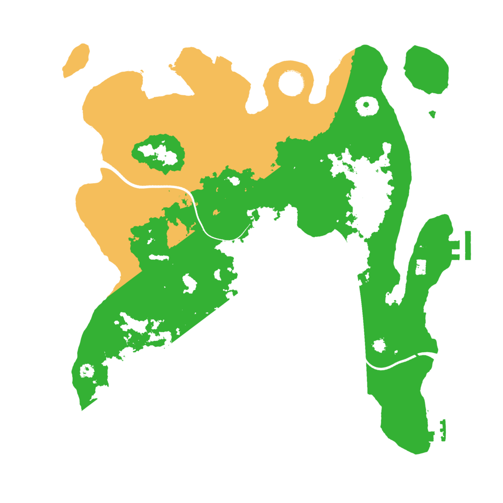 Biome Rust Map: Procedural Map, Size: 3500, Seed: 5545161