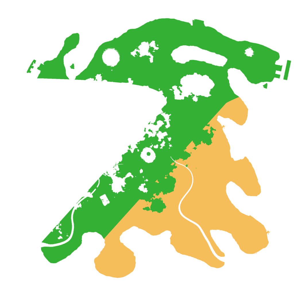 Biome Rust Map: Procedural Map, Size: 3000, Seed: 650466389