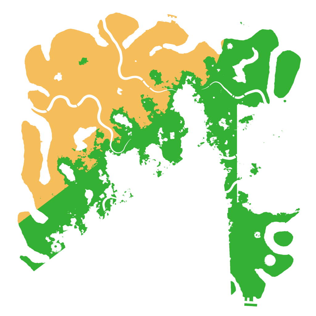 Biome Rust Map: Procedural Map, Size: 5000, Seed: 61833915